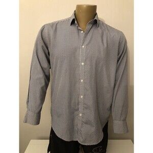 Metropolitanview Button up Blue Dress Shirt Slim Fit Size 16  32/33